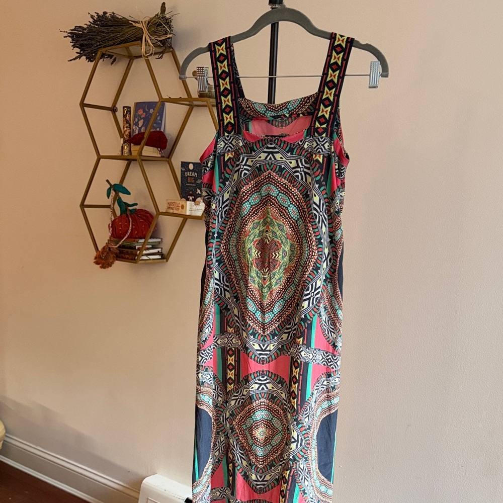 Alexis Pink and Blue High Low top size S